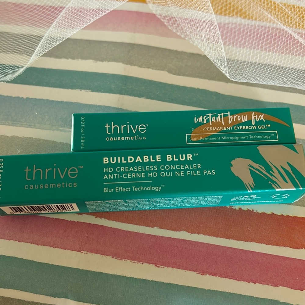 Thrive Eye brow fix & buildable Blur concealer